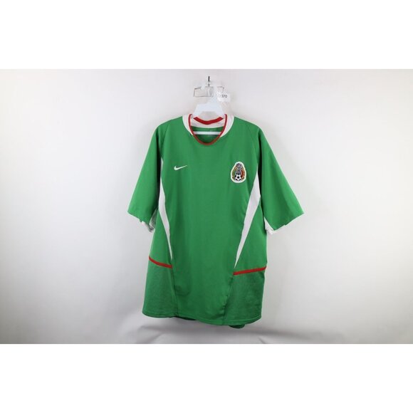 Vintage Nike Mens Large 2003 2004 Mexico National Team Home Soccer